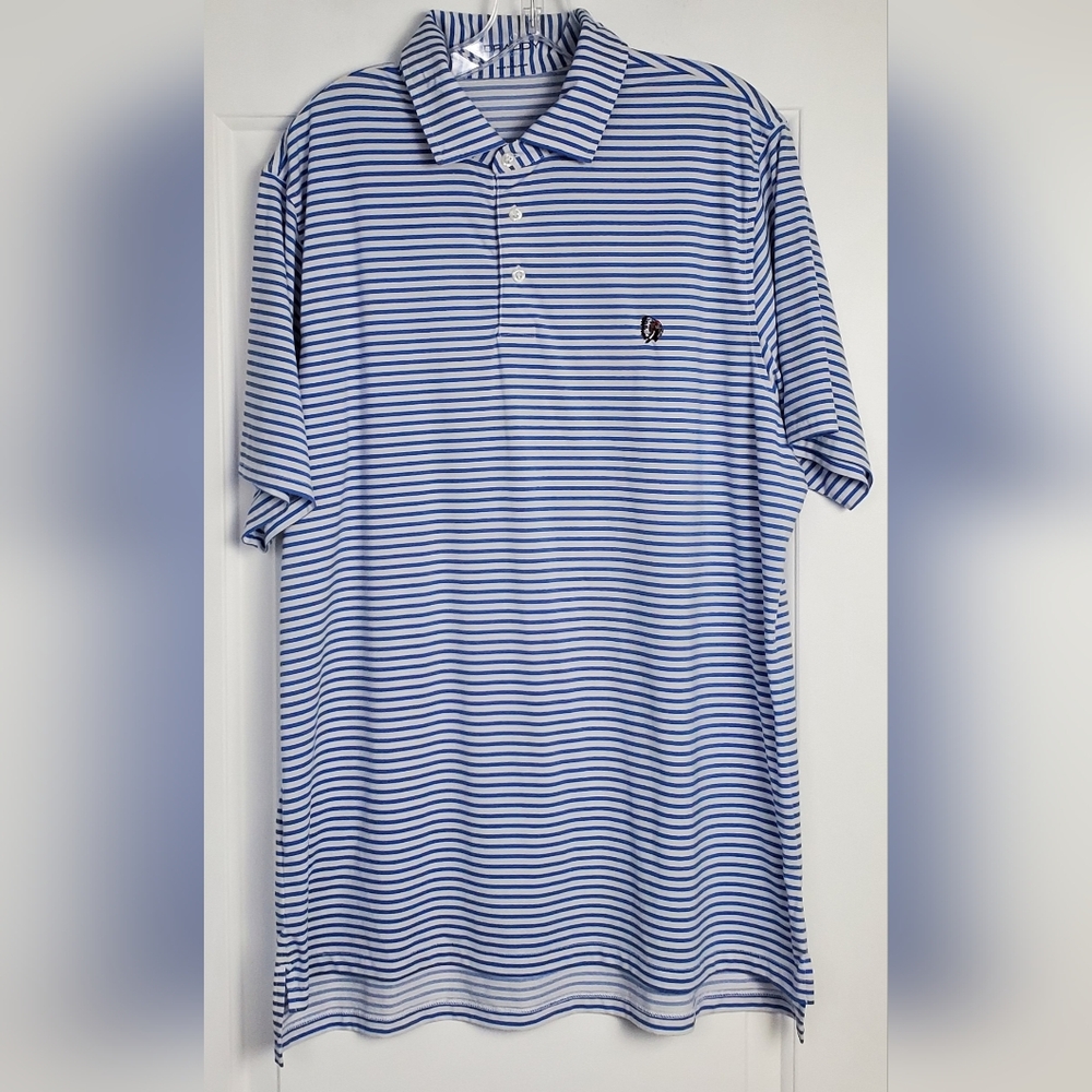 B Draddy Mens Captain Jack Sport CC Embroidered Golf Polo Shirt - Size L - GUC